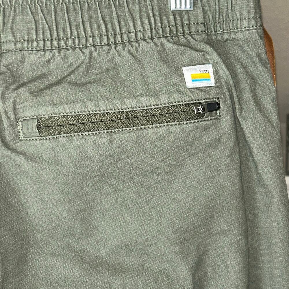 Vuori XL Ripstop Pants army green cotton ripstop Drawstring Casual - Picture 7 of 8